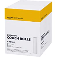 AmazonCommercial - Rollos de papel de asiento de uso profesional- 50 m- paquete de 9 unidades